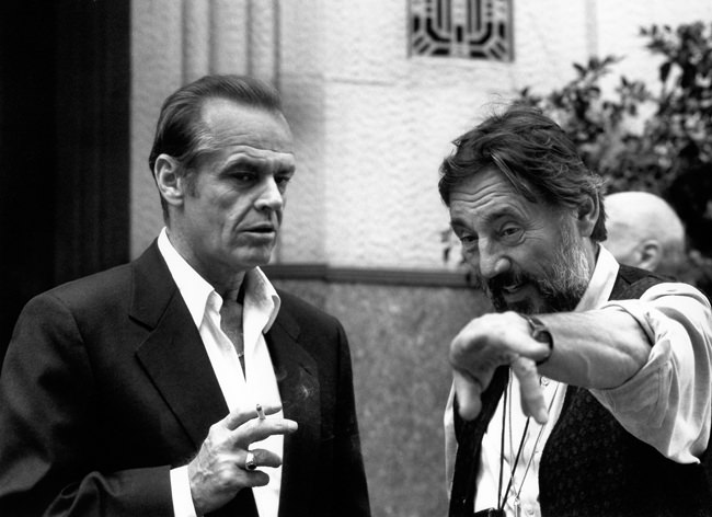 Tournage de The Two Jakes avec Jack Nicholson