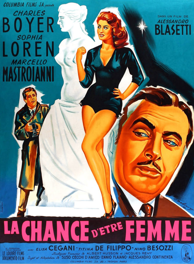 Affiche de La chance d'être femme de Alessandro Blasetti