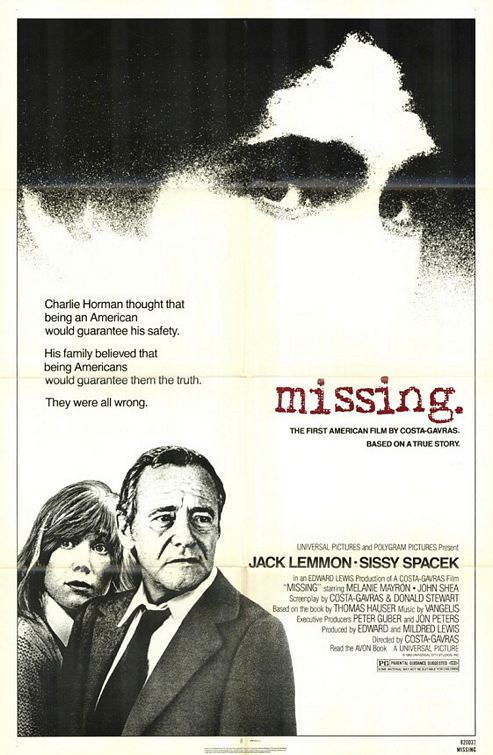 Affiche Missing de Costa Gavras