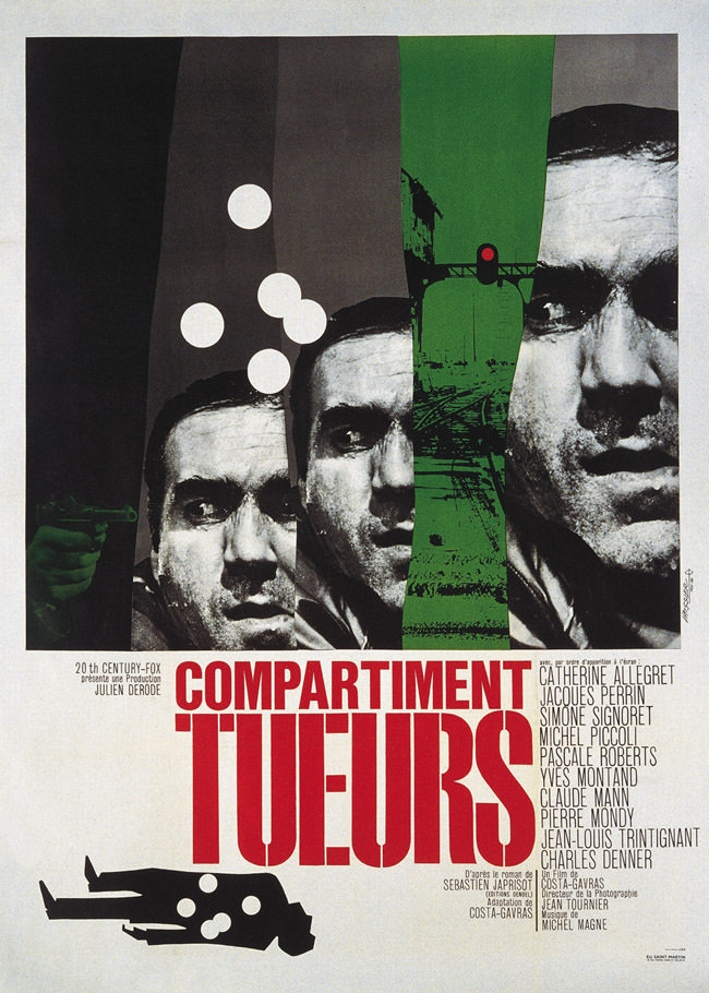 Affiche de Compartiment Tueurs de Costa)Gavras