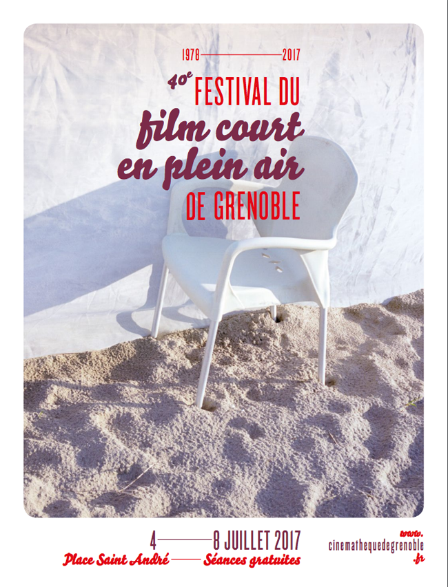 Affiche de la 40ème édition du Festival du court-métrage en plein air de Grenoble