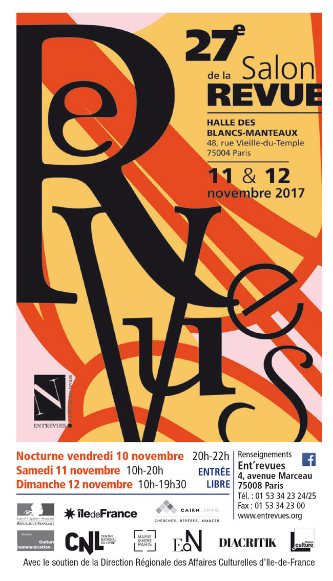 Affiche de l'édition 2017 du Salon de la Revue