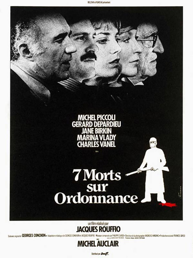 Affiche Sept morts sur ordonnance de Jacques Rouffio