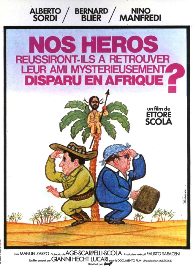 Nos héros retrouveront-ils leur ami mystérieusement disparu en Afrique d'Ettore Scola pour l'actu dvd de janvier 2019 par l'Avant-Scène Cinéma