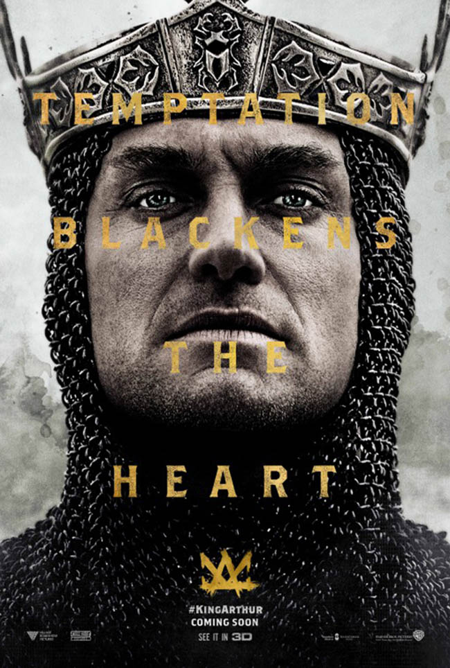 Affiche Jude Law dans le Roi Arthur : la légende d'Excalibur de Guy Ritchie