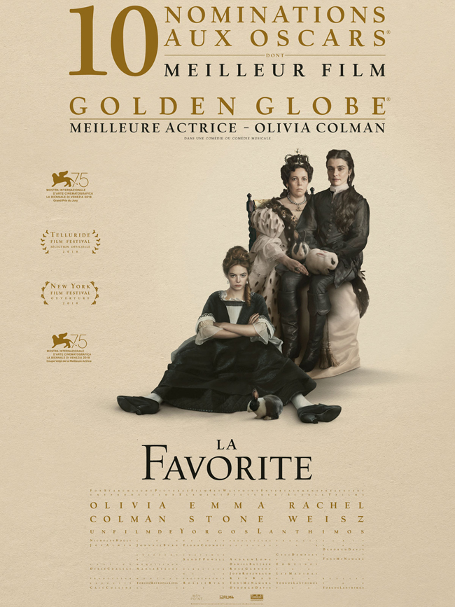 Affiche La Favorite de Yorgos Lanthimos