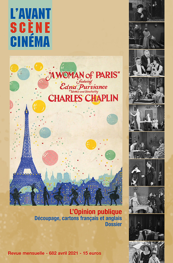 Couverture numéro 682 Avant-Scène Cinéma - L'opinion publique - Charlie Chaplin